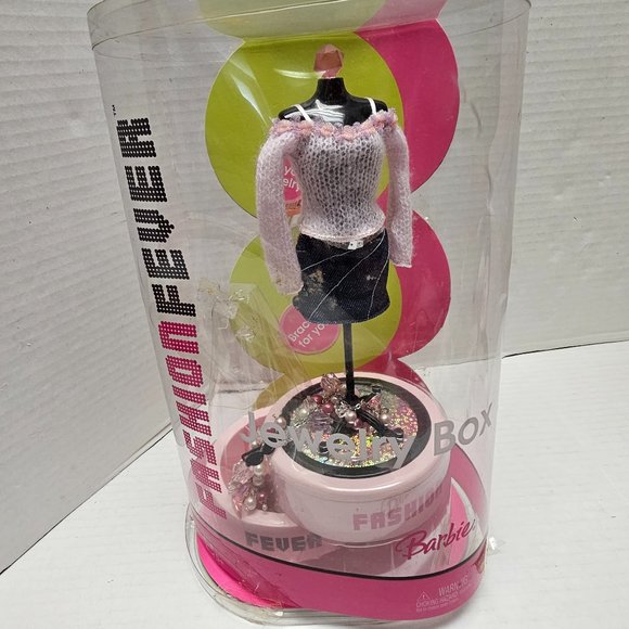 New Pink Fashion Barbie Fever Jewelry Storage Box Mattel H9830 w Girls Bracelet - Picture 15 of 16